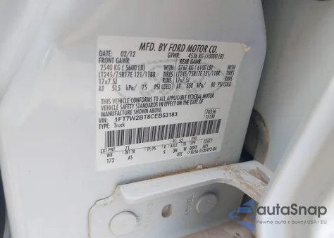 2012 Ford F-250 Xl from USA, damaged, VIN 1FT7W2BT8CEB53183